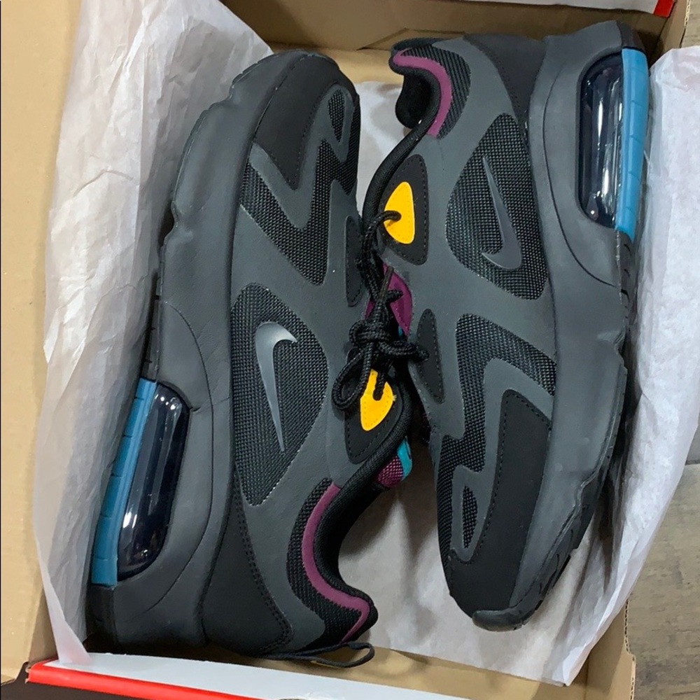 NIKE AIR MAX 200 Bl/Anthracite-Bordeaux - Picture 2 of 16